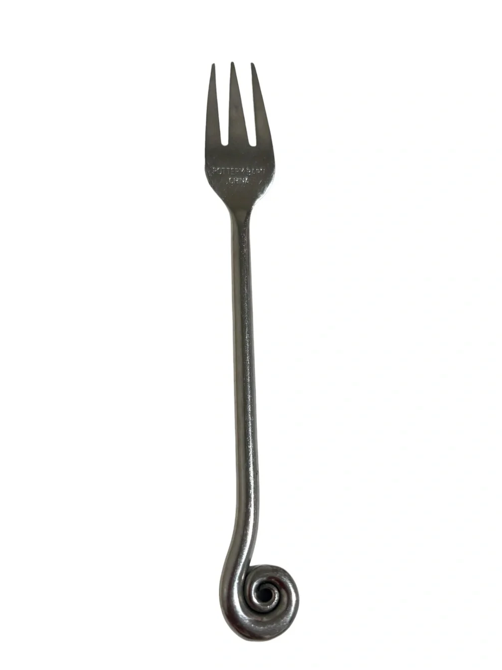 Dinner Fork Pottery Barn PBN17 Stainless Coiled Fiddlehead Flatware